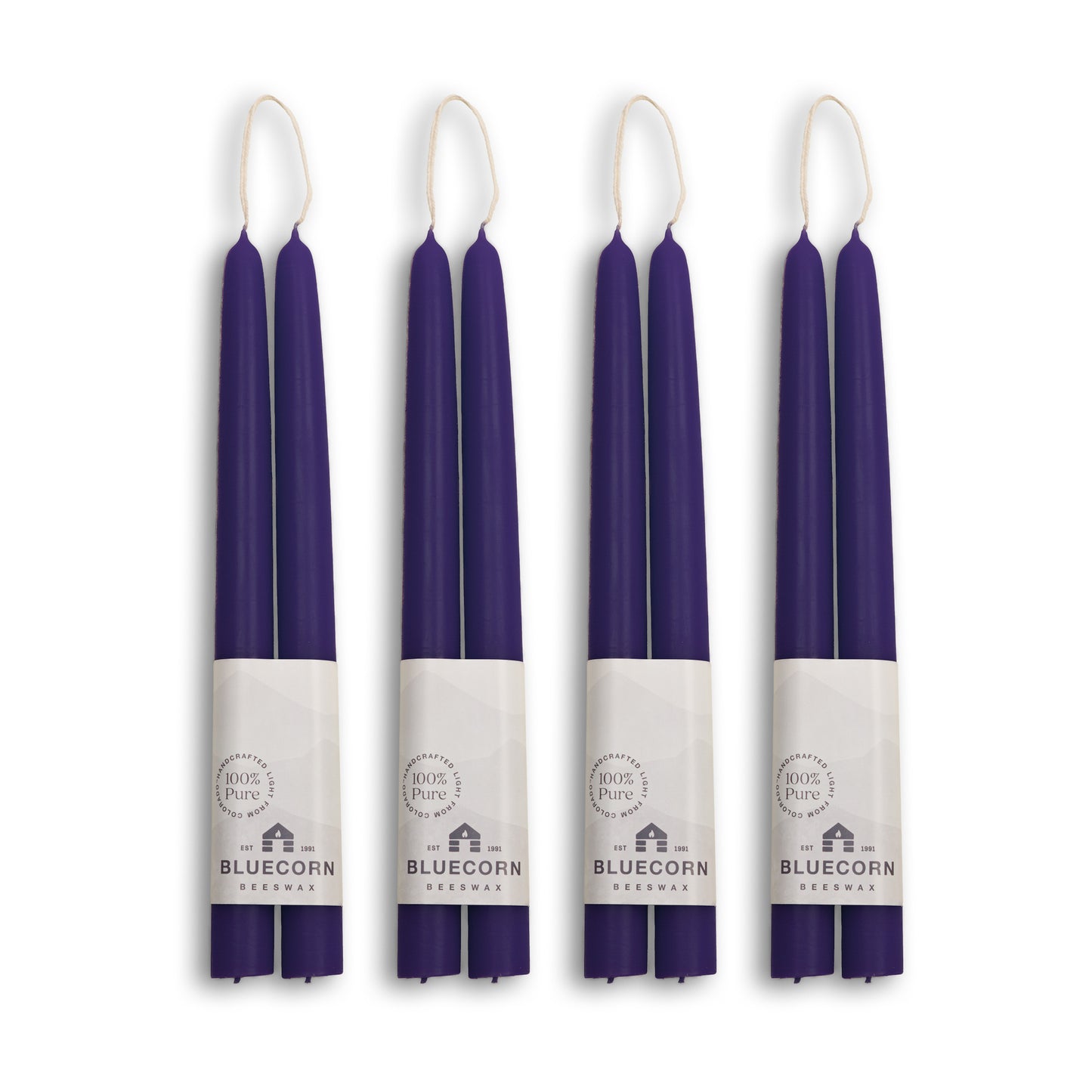 Clearance - Hand-Dipped Beeswax Taper Candles - 4 Pair