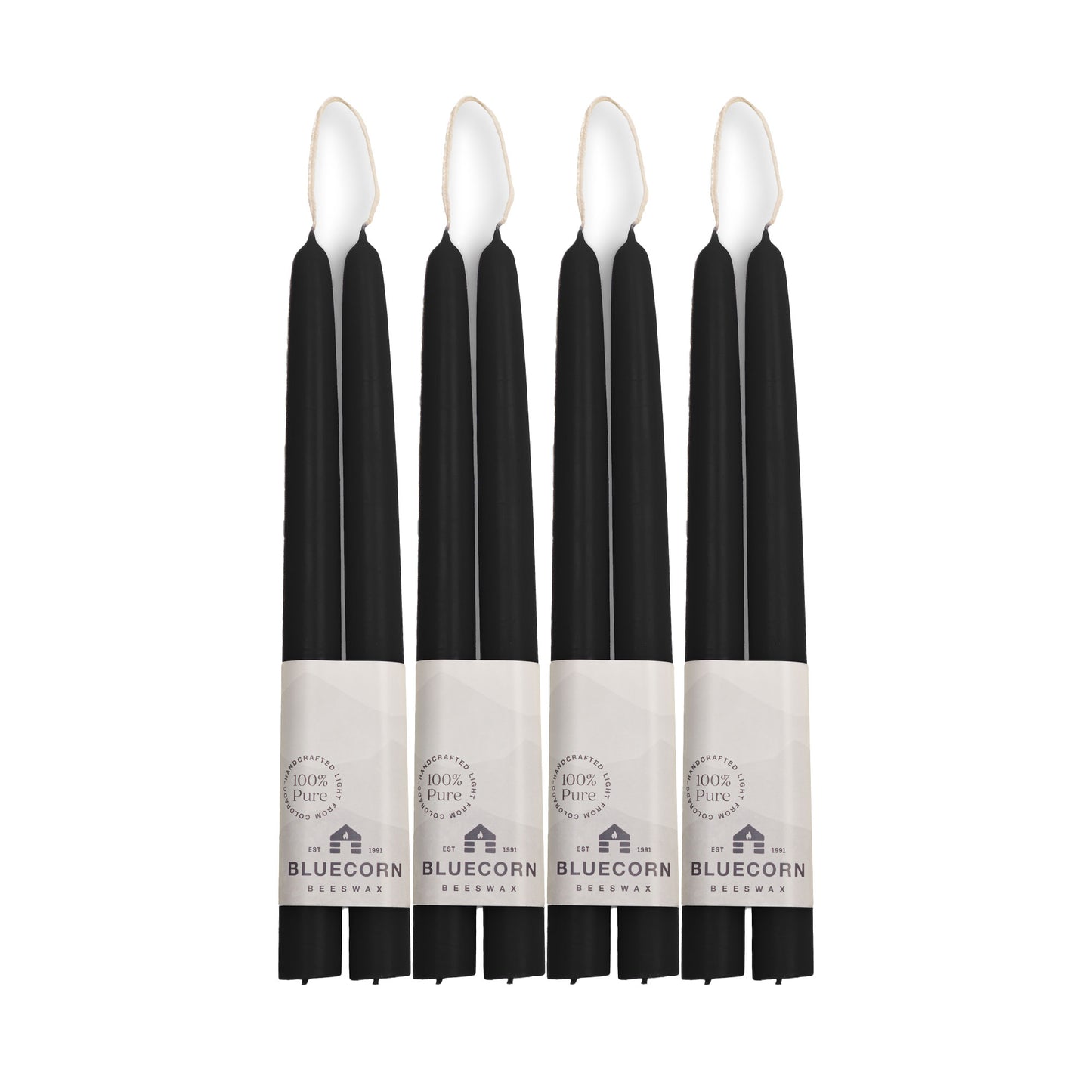 Clearance - Hand-Dipped Beeswax Taper Candles - 4 Pair