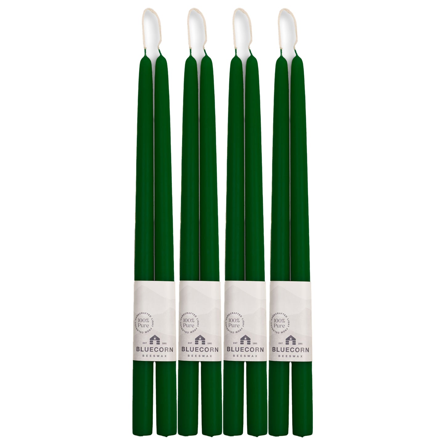 Clearance - Hand-Dipped Beeswax Taper Candles - 4 Pair