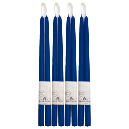 tall blue taper candles bluecorn beeswax taper candles