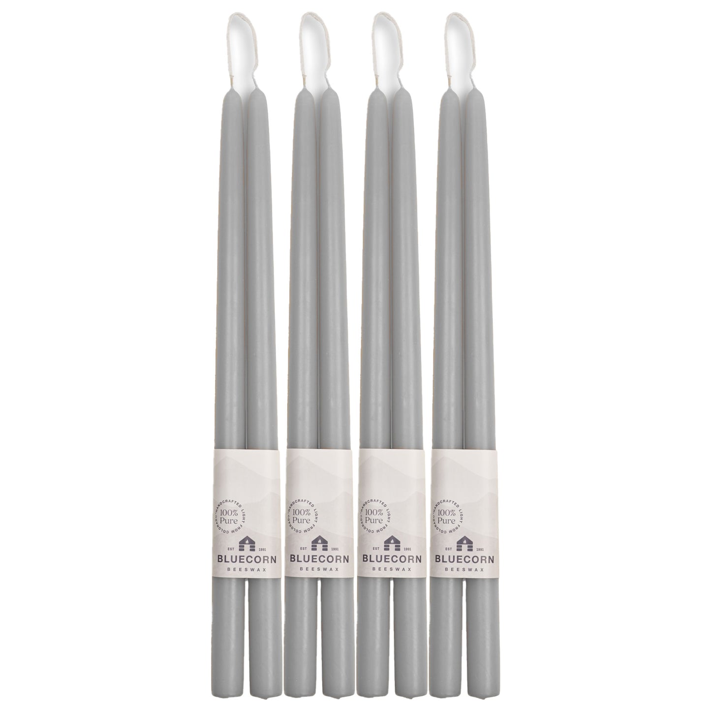 Clearance - Hand-Dipped Beeswax Taper Candles - 4 Pair