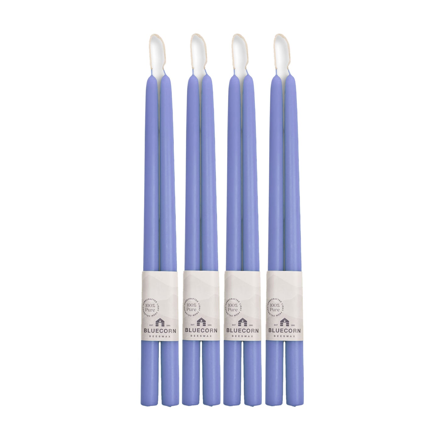 Clearance - Hand-Dipped Beeswax Taper Candles - 4 Pair