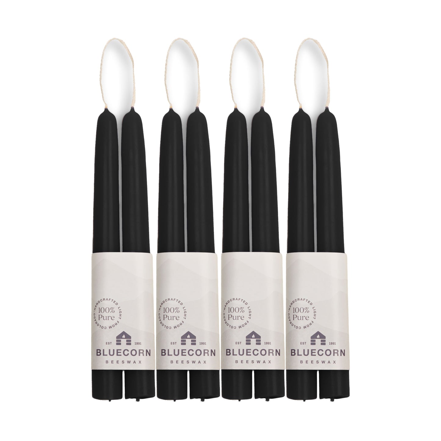 Clearance - Hand-Dipped Beeswax Taper Candles - 4 Pair