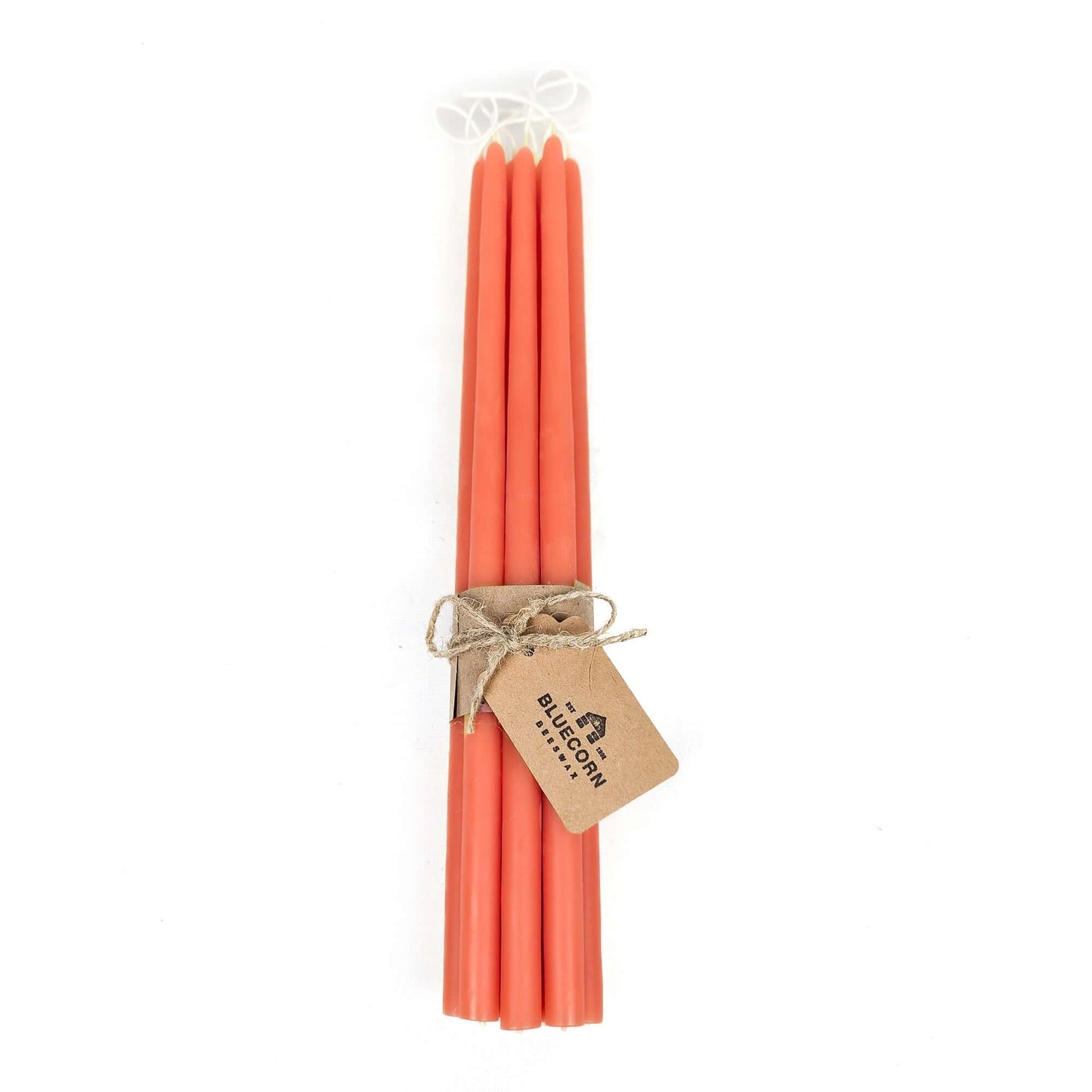 apricot peach candles taper candles thin pure beeswax candles bluecorn