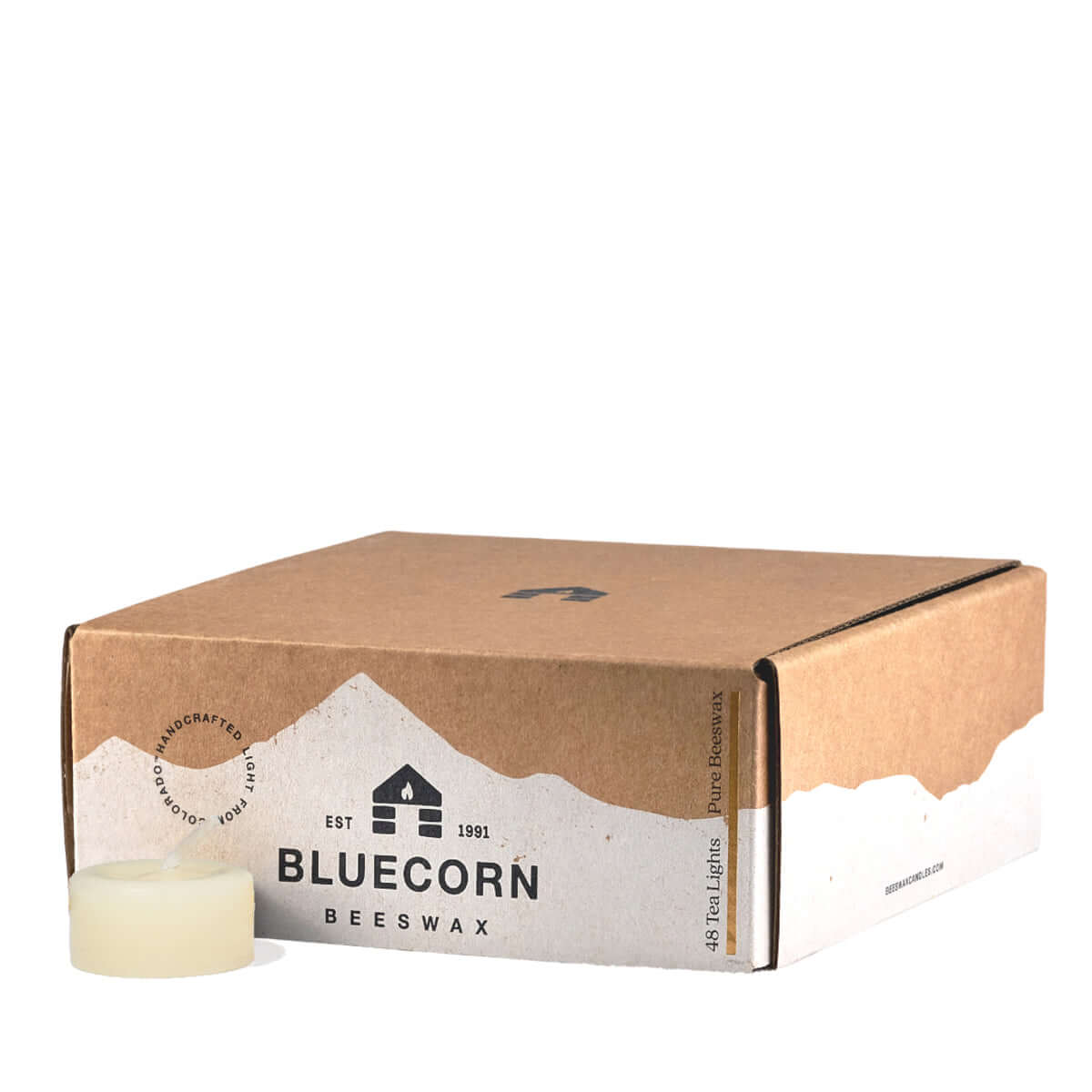 ivory beeswax candles tea lights handmade