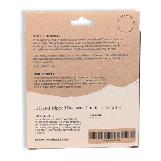 Clearance - Pure Beeswax - Ceremony & Vigil Mini Taper Candles