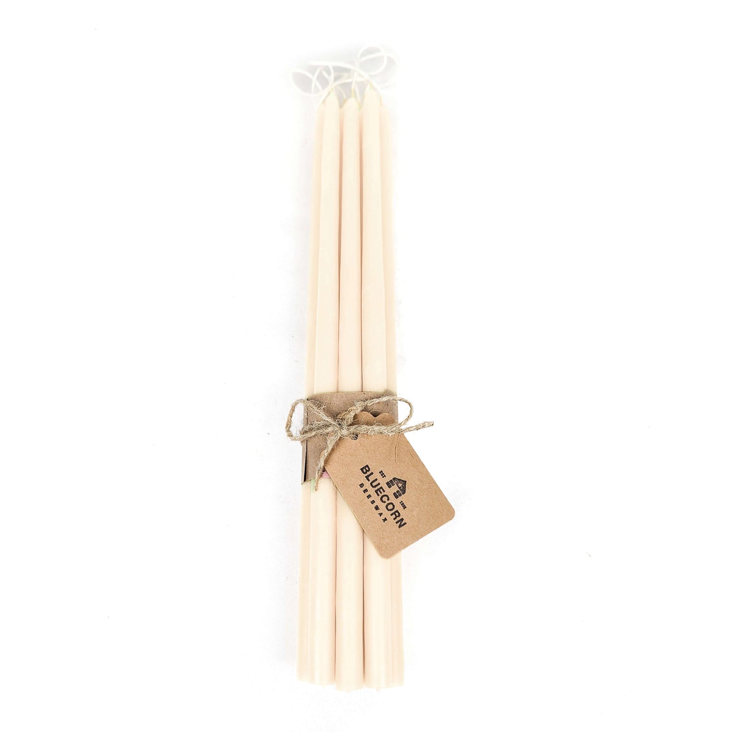 bluecorn beeswax taper candles ivory white beeswax candles