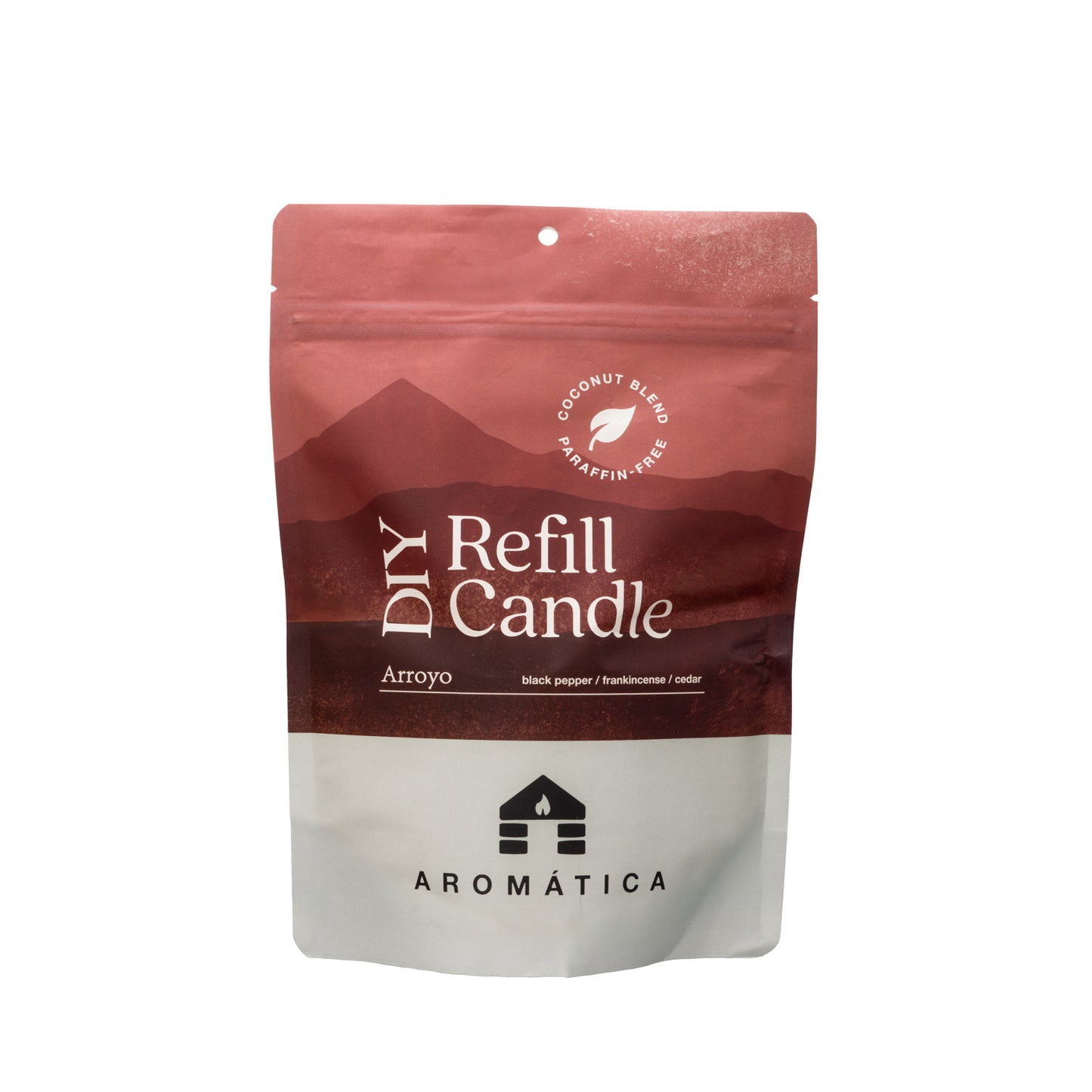 arroyo musky spicy pine scented refill candle bluecorn aromática