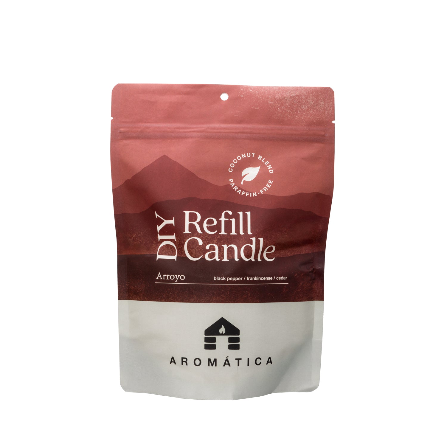 arroyo musky spicy pine scented refill candle bluecorn aromática