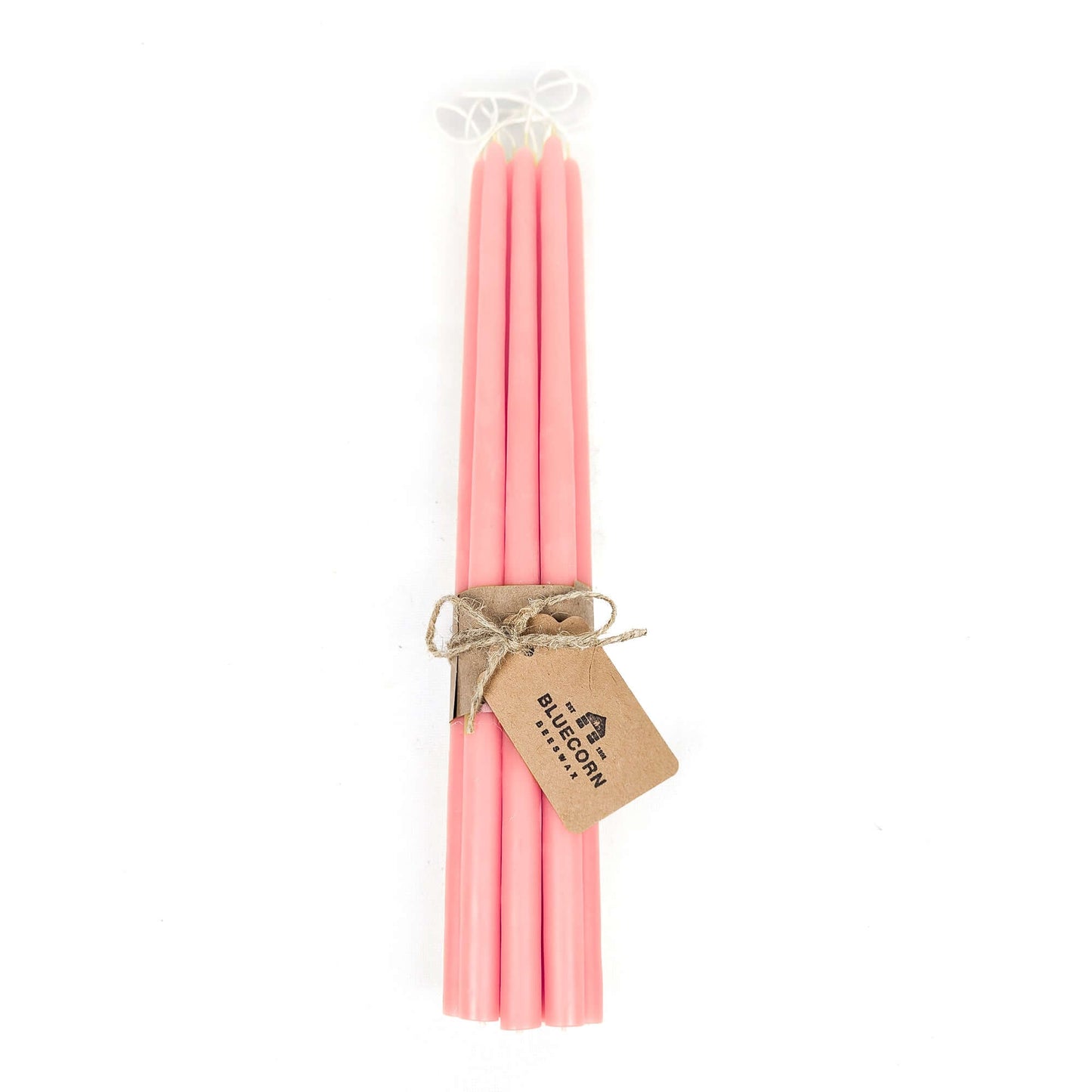 pink beeswax taper candles thins bluecorn candles handmade in colorado