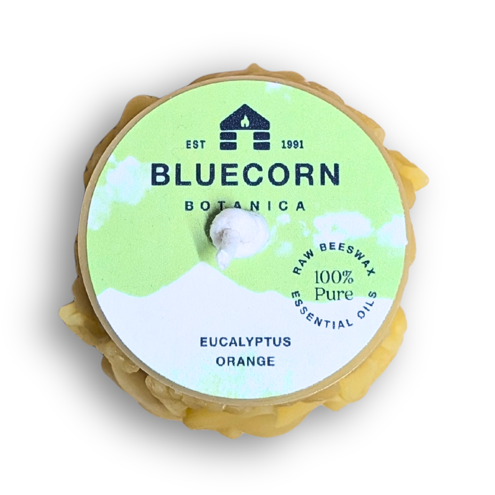 Sculpted Floral Beeswax Pillar Candle – Scented with Essential Oils