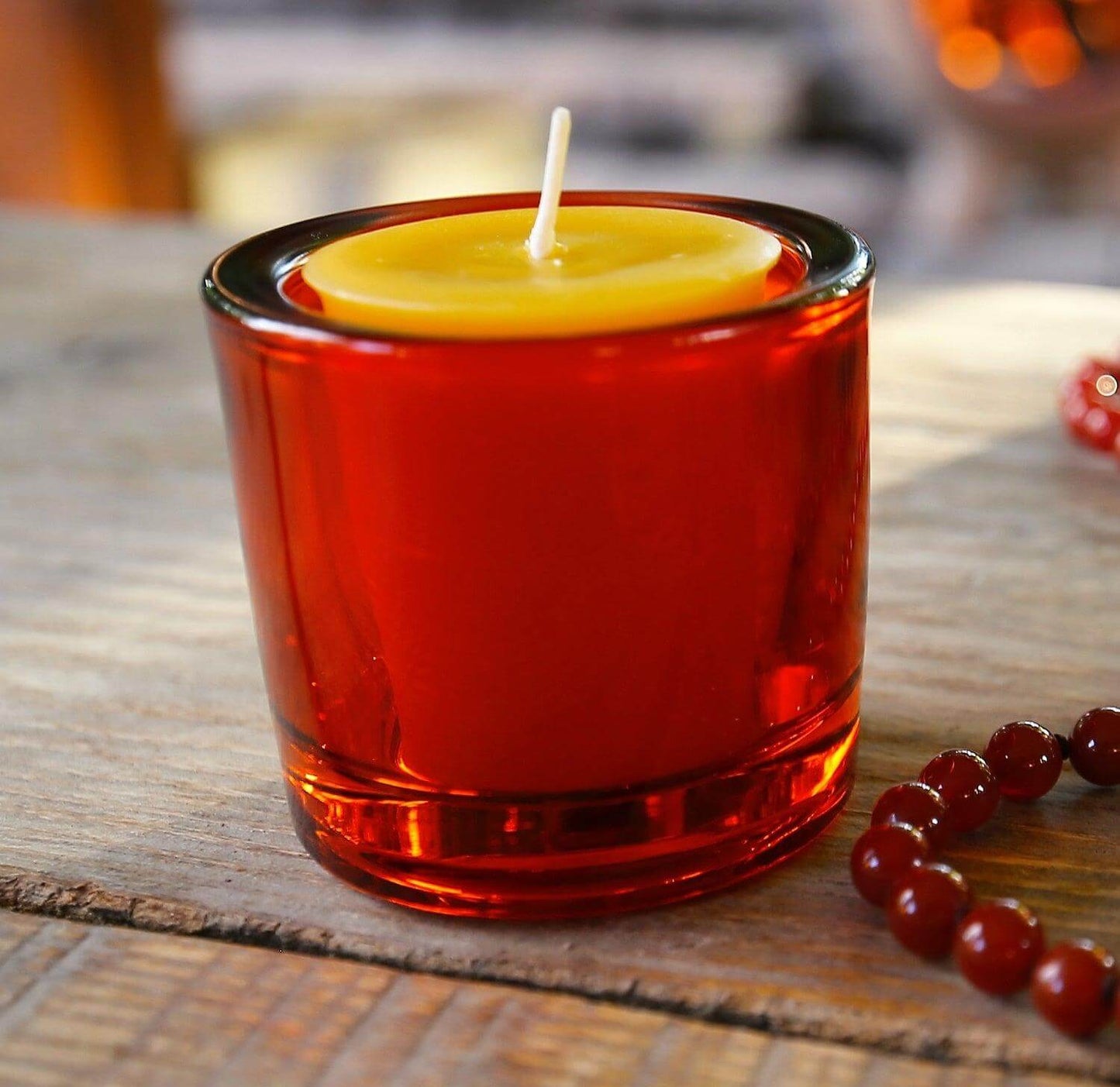 Heavy Glass votive candle holders - 50% Recycled Glass - 2oz - Bluecorn Candles