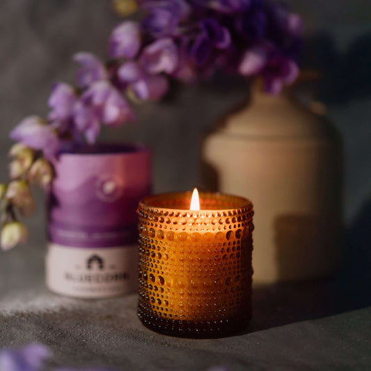 mountain lilac scented candle from bluecorn aromatica in colorado