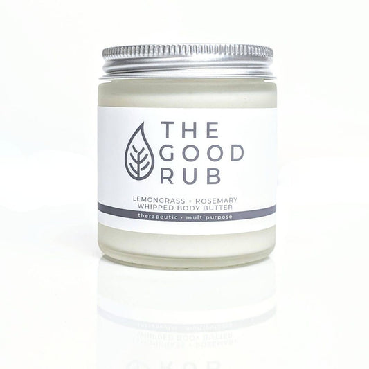 Lemongrass and Rosemary Whipped Body Butter (1.75oz jar)