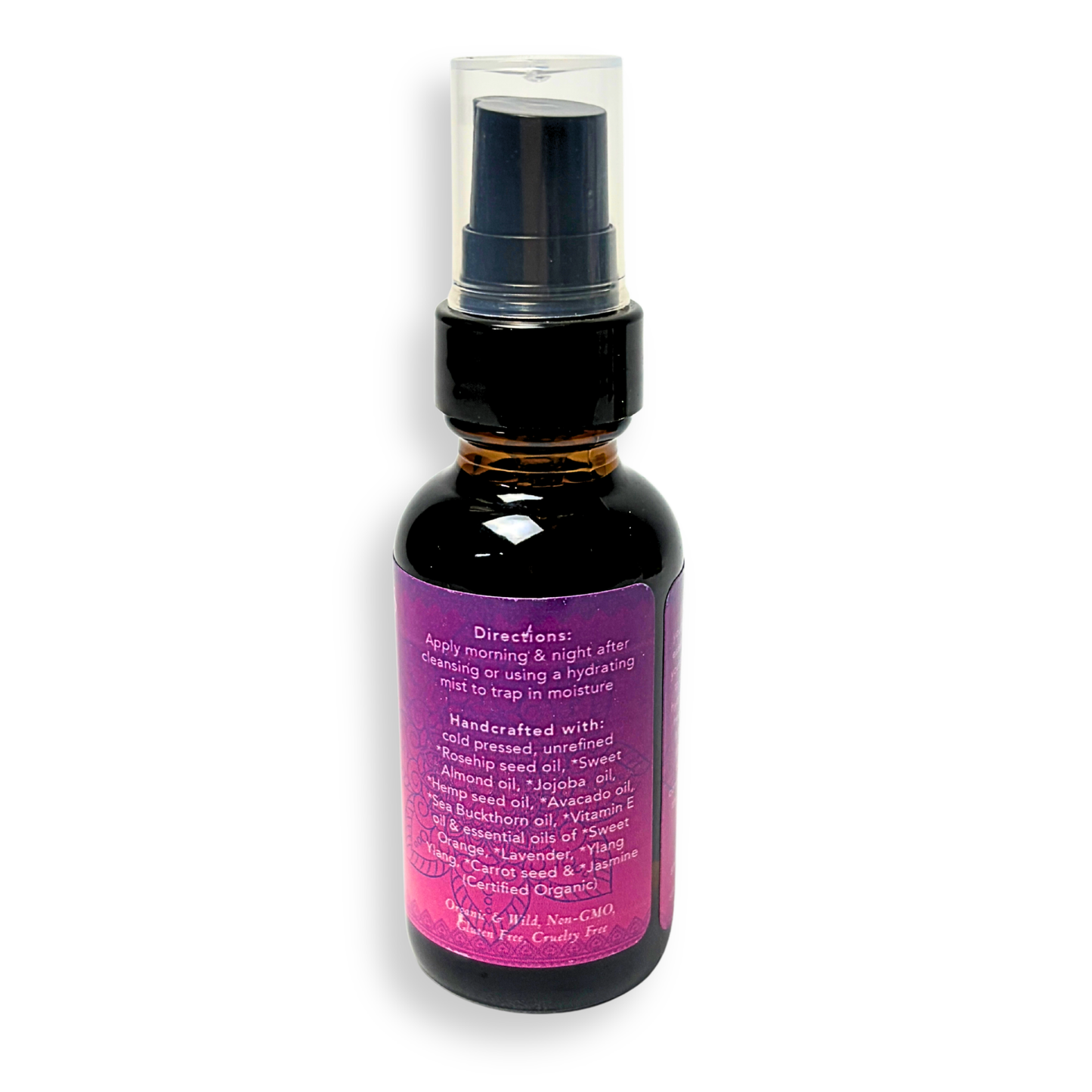 facial serum made by singing springs botanicals with cold-pressed, plant-based oils for aging skin