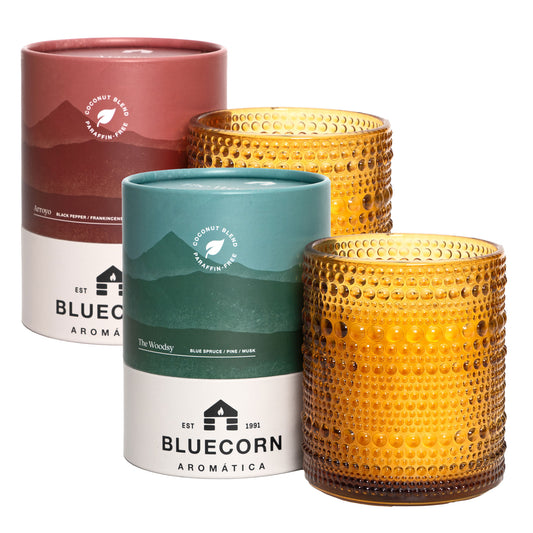 warming spice scented candle pine scented candle bluecorn aromatica coconut wax nontoxic scented candles handmade in usa