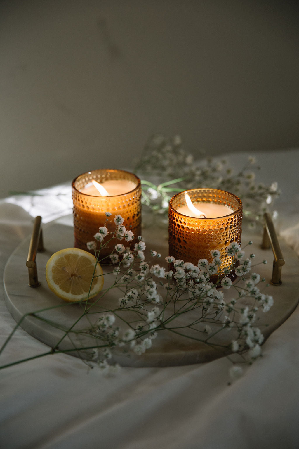 bluecorn aromatica scented candles coconut wax nontoxic lilac paloma grapefruit