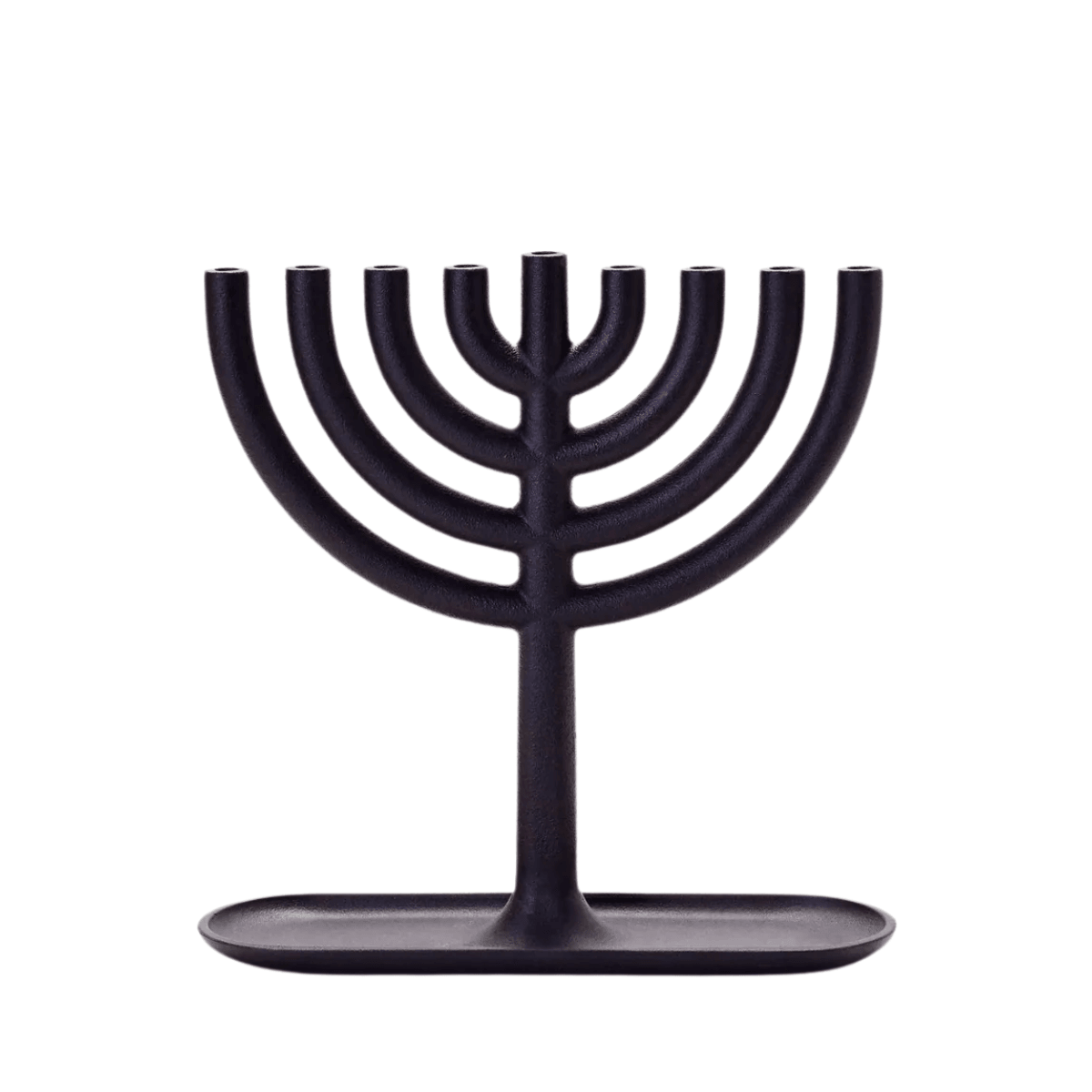 Classic Cast Iron Menorah - Bluecorn Candles