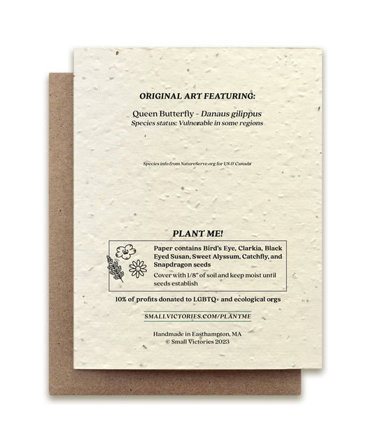 Hurray for Change Butterfly | Plantable Wildflower Seed Card