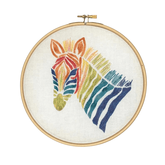 Embroidery Kit - Zebra - Bluecorn Candles