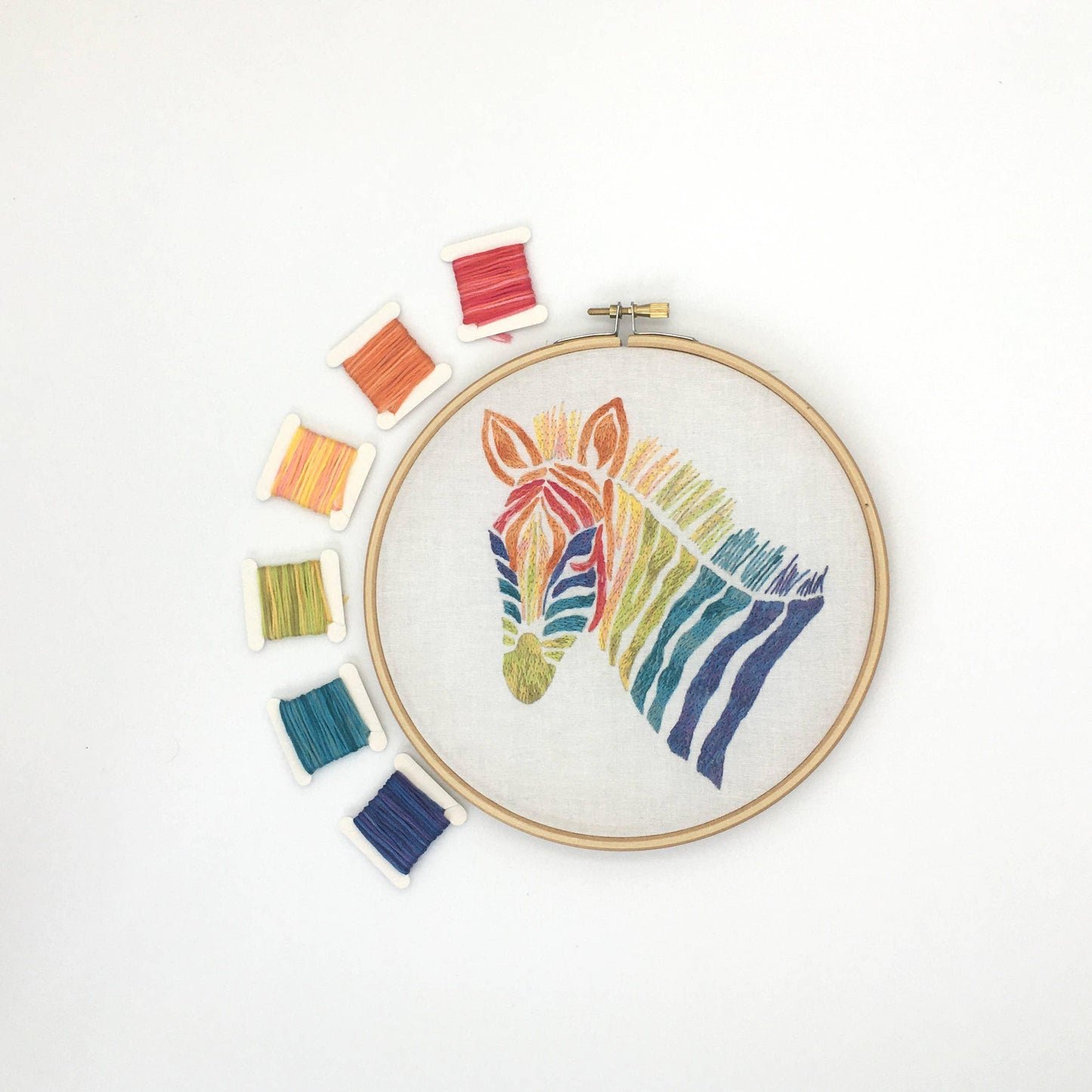 Embroidery Kit - Zebra - Bluecorn Candles