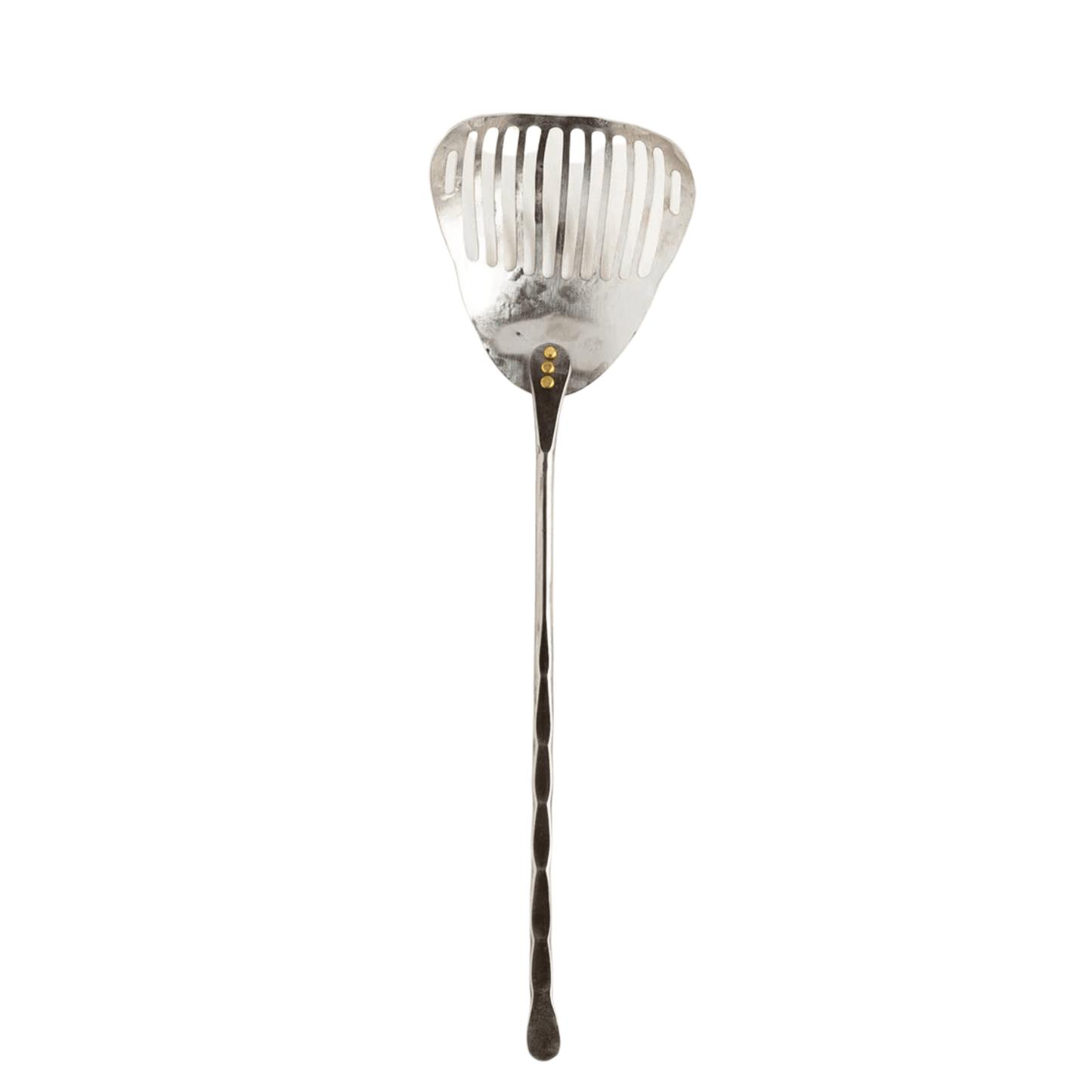 Hand-Forged Slotted Serving Spoon - Bluecorn Candles