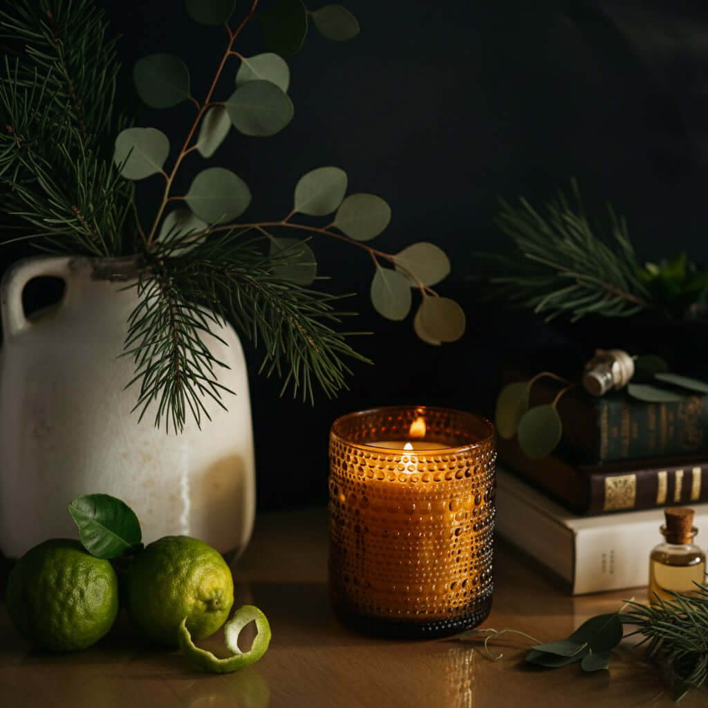 scented jar candle bluecorn pine scented candle