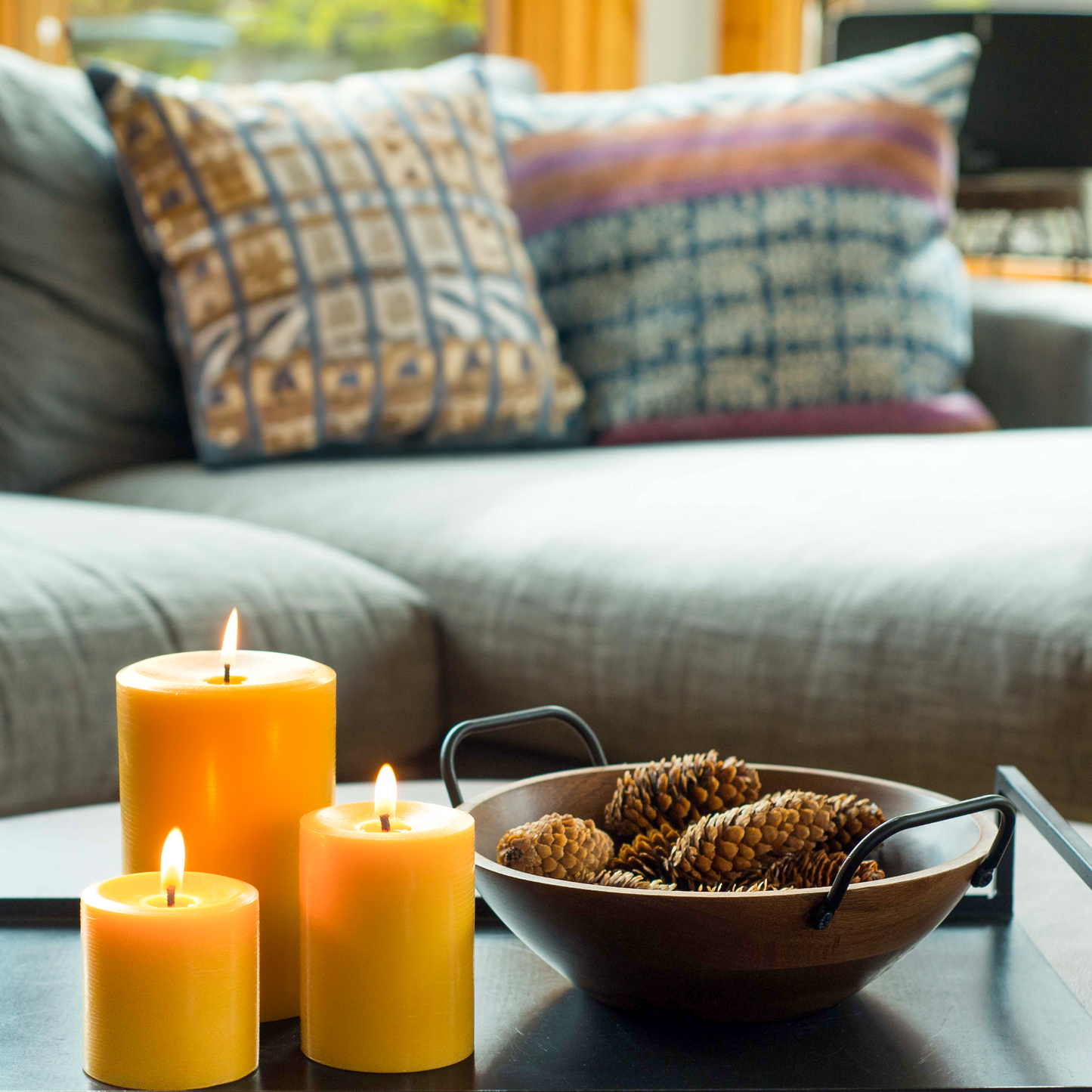 fall beeswax candles bluecorn