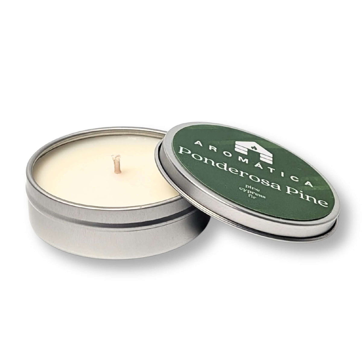 Ponderosa Pine (Pine, Cypress & Fir) scented sample tin candle bluecorn coconut wax nontoxic candle floral