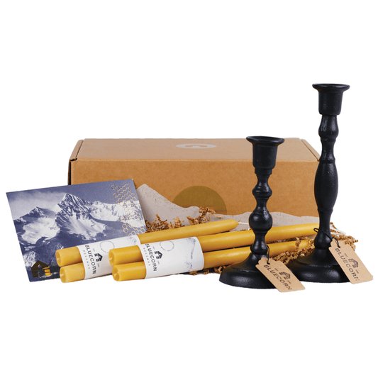 Taper Holder Candle Gift Set - Bluecorn Candles
