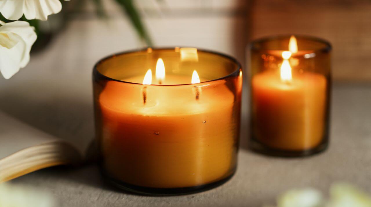 Beeswax Candle Refills from Bluecorn for Blown Glass Candle Holders