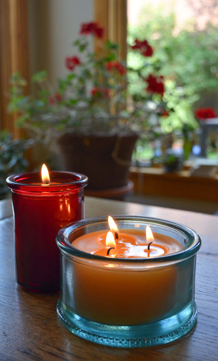 Beeswax Glassware Candles - Bluecorn Candles