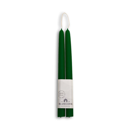 dark green taper candles pure beeswax tapers bluecorn candles
