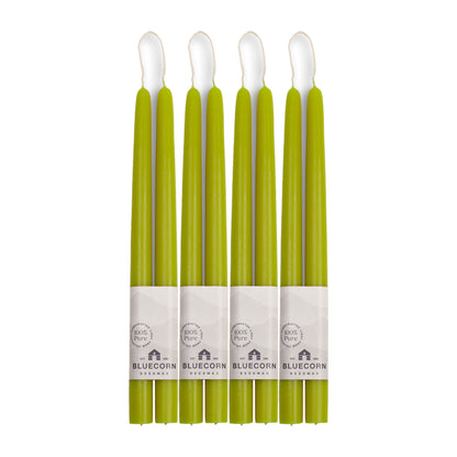 light green taper candles bluecorn candles long taper candles