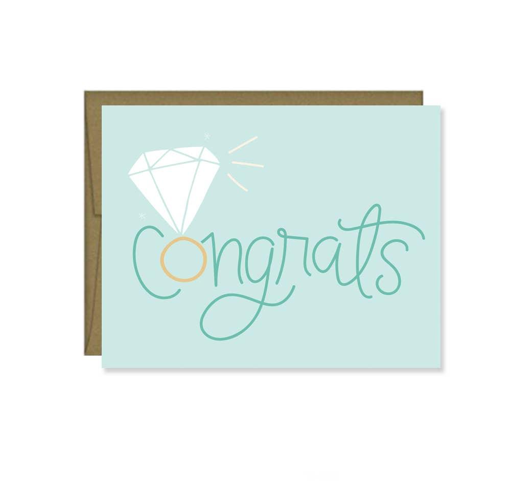 Congrats Engagement Card - Bluecorn Candles