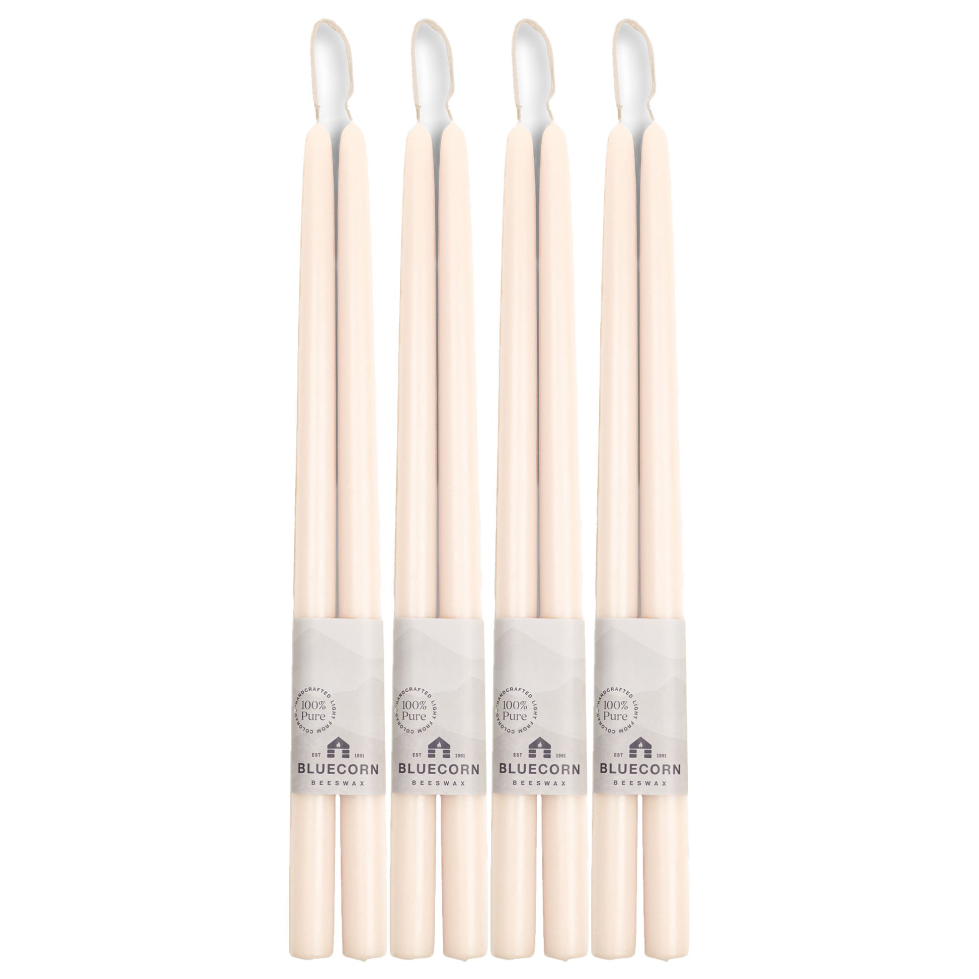 ivory white taper candles pure beeswax candles white beeswax candles bluecorn candles