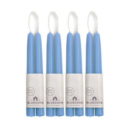 Clearance - Hand-Dipped Beeswax Taper Candles - 4 Pair