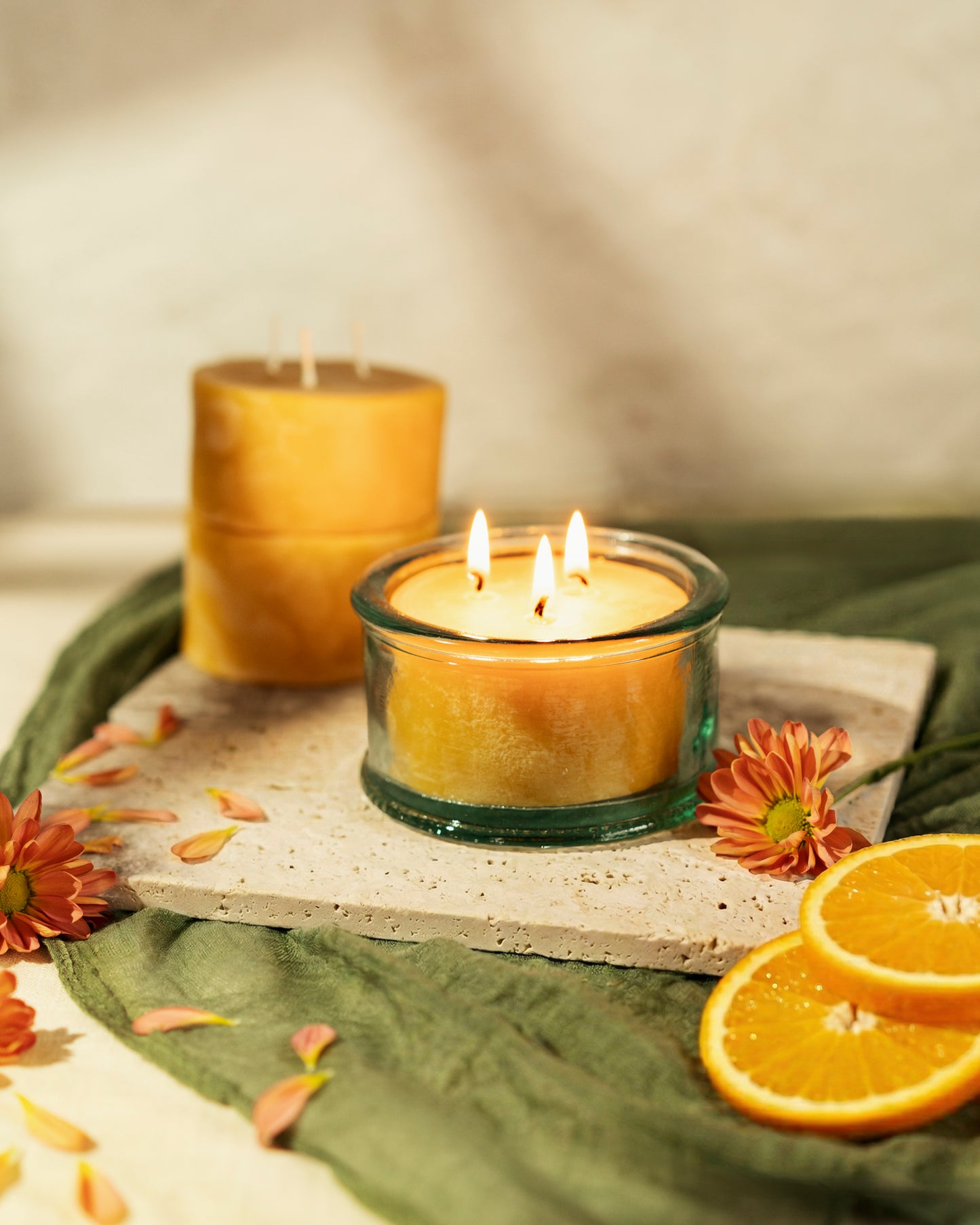 Botanica Beeswax Scented Candle - 3-Wick