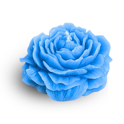 Peony Shaped Beeswax Candle
