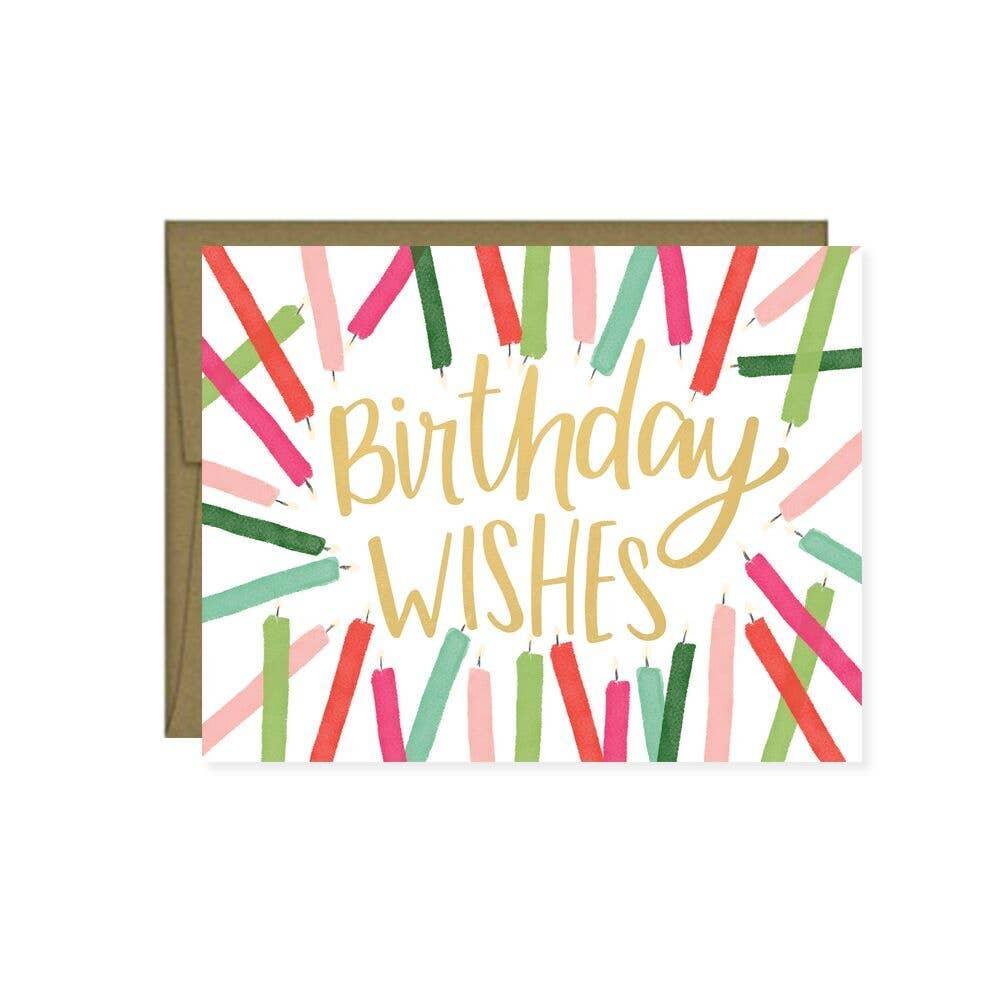 Birthday Wishes Card - Bluecorn Candles