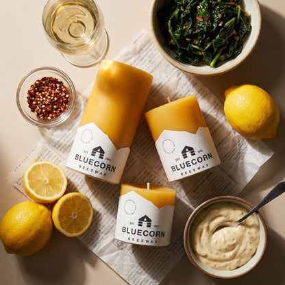 Pure Beeswax Pillar Candles