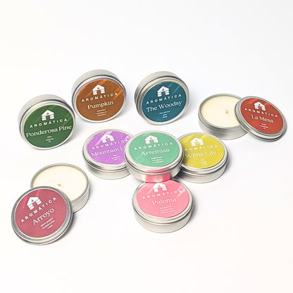 Scented Candle Sample Tins - Bluecorn Aromática