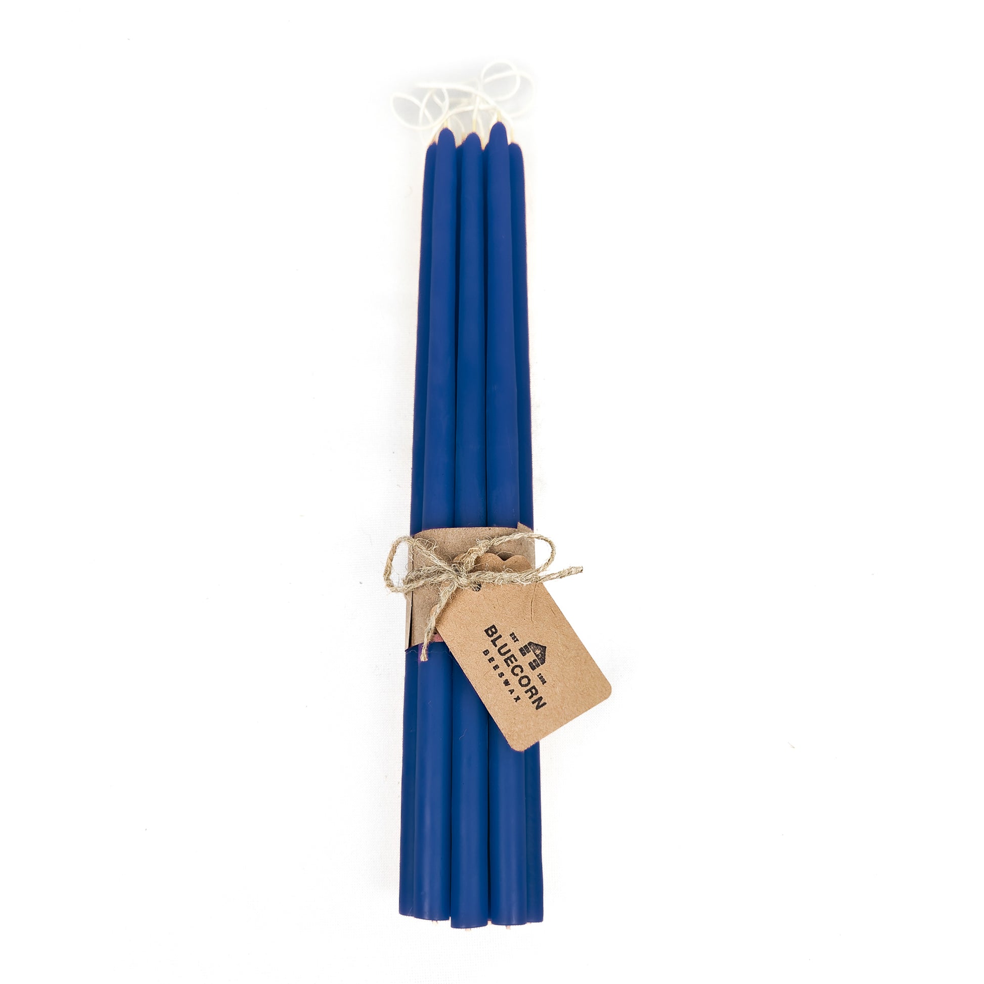 blue beeswax taper candles thins bluecorn candles handmade in colorado