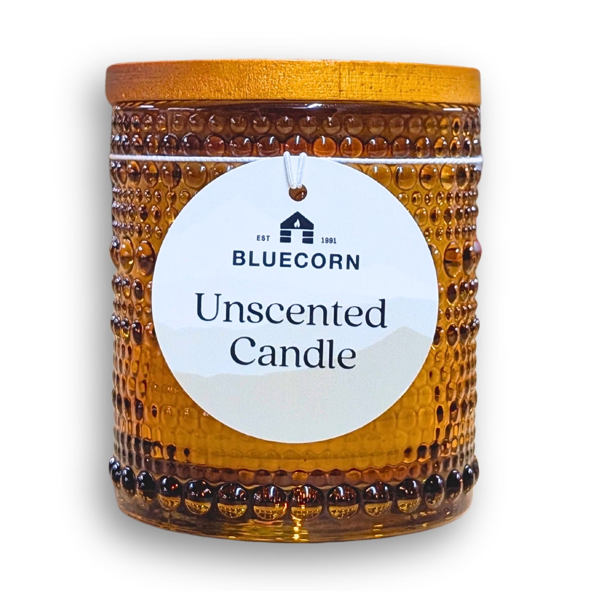 Small non-toxic coconut wax jar candle with wooden lid, handmade in Colorado