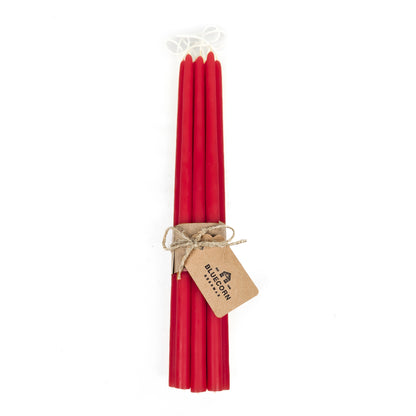 Hand-Dipped Thin Beeswax Tapers