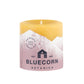 Bluecorn Botanica 100% Pure Beeswax Vanilla 3" x 3" Scented Pillar Candle. Burn Time: 50 hours. Made with 100% Pure Beeswax, 100% Pure Essential Oils, and a 100% pure cotton wick, no lead. Candles are paraffin free, clean burning and non-toxic. Features Bluecorn Botanica label in Brown printed on 100% recycled paper. Wax is golden in color.