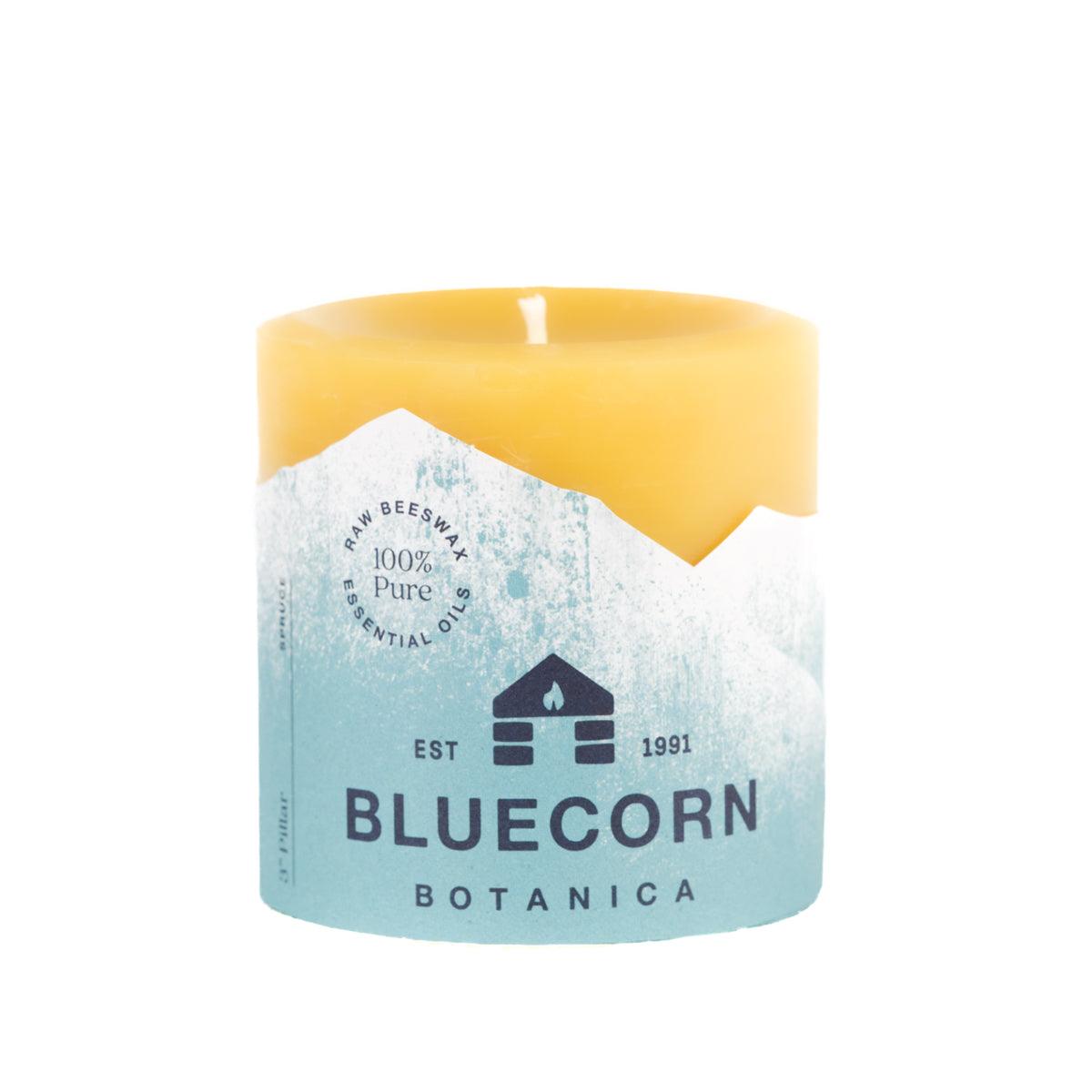 Pure Beeswax Pillar Candle 2 x 3H - by Bluecorn USA