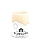 Bluecorn Beeswax 100% Pure Beeswax 3" x 4" Ivory Pillar Candle. Burn Time: 60 hours. Made with 100% Pure Beeswax, wax is white in color. Made with 100% pure cotton wick, no lead and paraffin free. Clean burning and non-toxic. Features Bluecorn Beeswax label printed on 100% recycled paper. Clearance items might have an odd blemish or air bubble, but will still burn beautifully. 