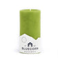 Bluecorn Beeswax 100% Pure Beeswax 3" x 6" Colored Pillar Candle. Burn Time: 90 hours. Made with 100% Pure Beeswax, wax is Pistachio in color. Made with 100% pure cotton wick, no lead and paraffin free. Clean burning and non-toxic. Features Bluecorn Beeswax label printed on 100% recycled paper. Clearance items might have an odd blemish or air bubble, but will still burn beautifully.