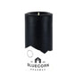 Bluecorn Beeswax 100% Pure Beeswax 3" x 6" Colored Pillar Candle. Burn Time: 90 hours. Made with 100% Pure Beeswax, wax is Black in color. Made with 100% pure cotton wick, no lead and paraffin free. Clean burning and non-toxic. Features Bluecorn Beeswax label printed on 100% recycled paper. Clearance items might have an odd blemish or air bubble, but will still burn beautifully. 
